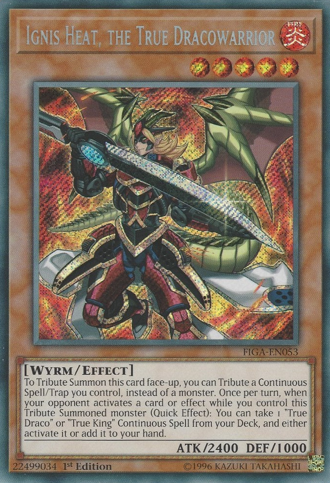 Ignis Heat, le veritable Dracowarrior - FIGA-EN053 - Secret Rare - 1ere edition // Fists of the Gadgets - FIGA