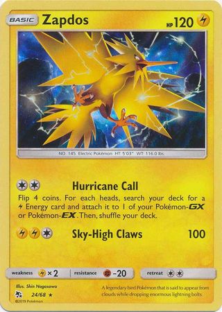 Zapdos - 24/68 - Holo Rare