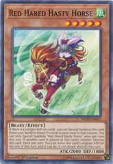 Red Hared Hasty Horse - MP19-EN017 - Common - 1st Edition