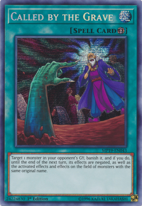 Appele par la tombe - MP19-EN043 - Prismatic Secret Rare - 1ere edition // Mega Pack 2019 - Gold Sarcophagus