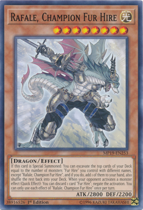 Rafale, Champion Fur Hire - MP19-EN253 - Common - 1st Edition