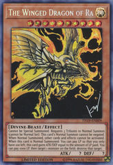 The Winged Dragon of Ra (alternate art) -- TN19-EN009 - Prismatic Secret Rare - Limited Edition