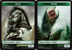 Beast (013) // Wurm (021) Double-Sided Token