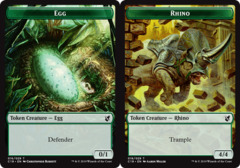 Rhino // Egg Double-sided Token