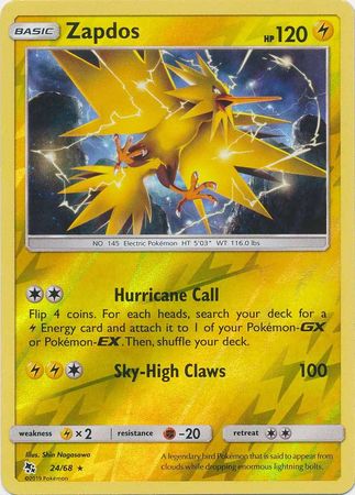 Zapdos - 24/68 - Reverse Holo Rare