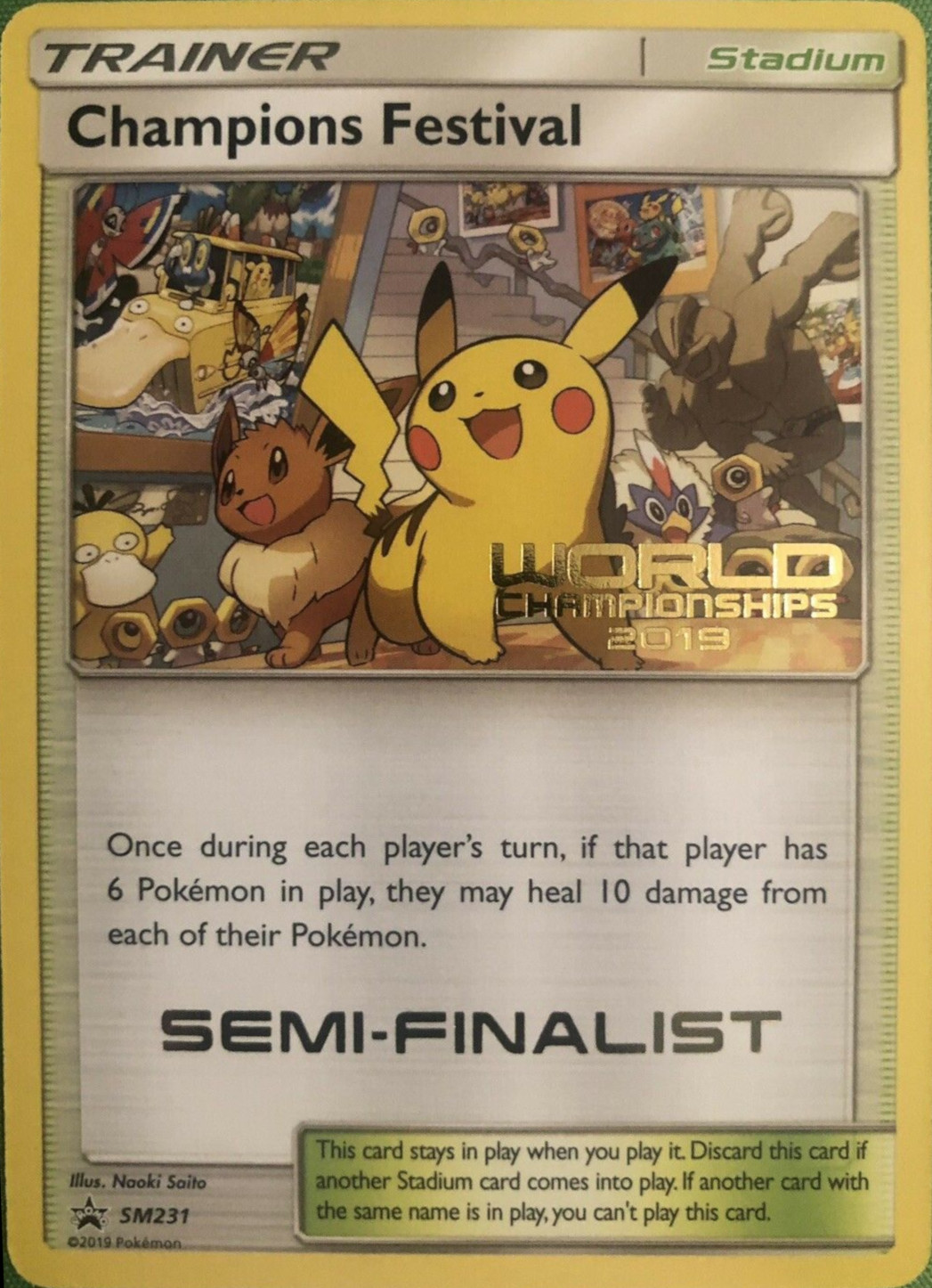 champions festival pokemon card (smp-SM148) Black Star Promo The Most Valuable World Championship