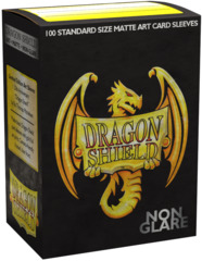 Dragon Shield Sleeves: Non-Glare - Matte Art Gold Foil - 20th Anniversary Special Edition (Box of 100)