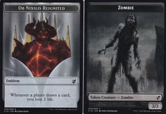 Emblem - Ob Nixilis Reignited // Zombie (010) Double-sided Token