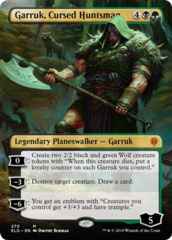 Garruk, Cursed Huntsman (Borderless) - Foil