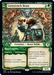 Lovestruck Beast // Heart's Desire (299) (Showcase) - Foil