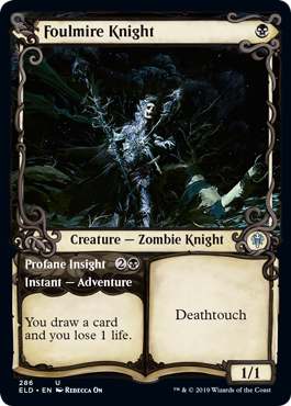 Foulmire Knight // Profane Insight - Foil - Showcase