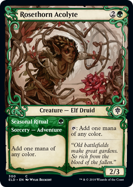 Rosethorn Acolyte - Foil (Showcase)