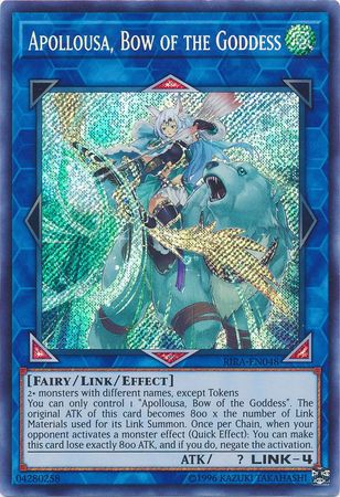 Apollousa, Bow of the Goddess - RIRA-EN048 - Secret Rare - Unlimited Edition