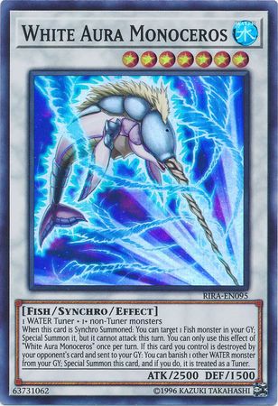 White Aura Monoceros - RIRA-EN095 - Super Rare - Unlimited Edition White Aura Monoceros - RIRA-EN095 - Super Rare - Unlimited Edition