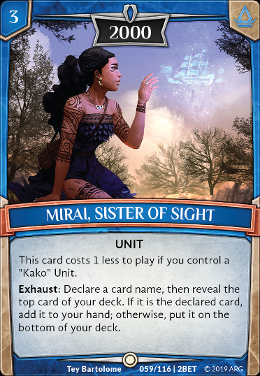 Mirai, Sister of Sight - Foil (2nd Wave)