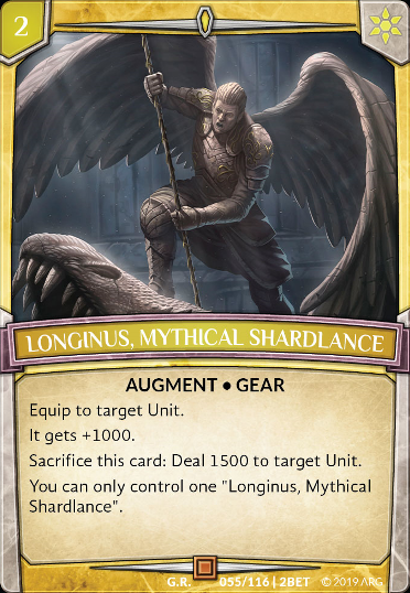 Longinus, Mythical Shardlance (2nd Wave)