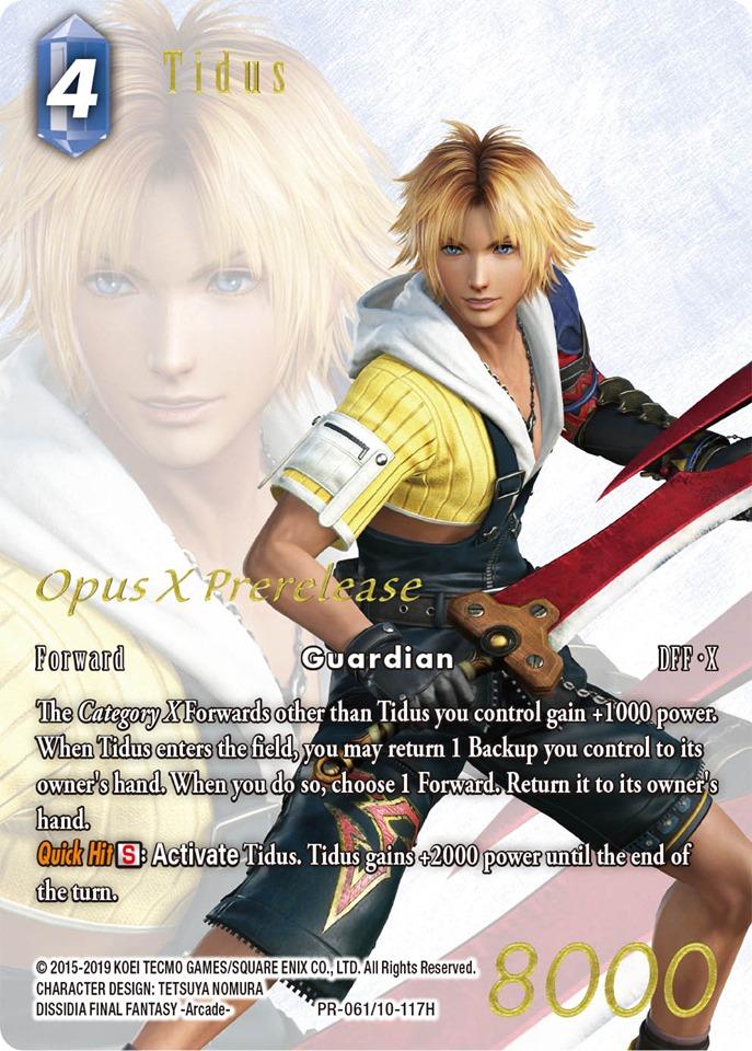 Tidus - PR-061/10-117H - Prerelease Promo