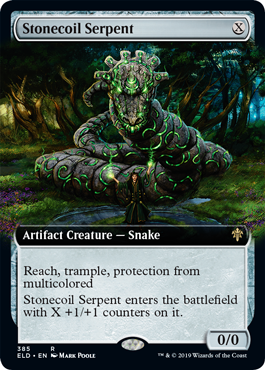 Stonecoil Serpent - Foil - Extended Art