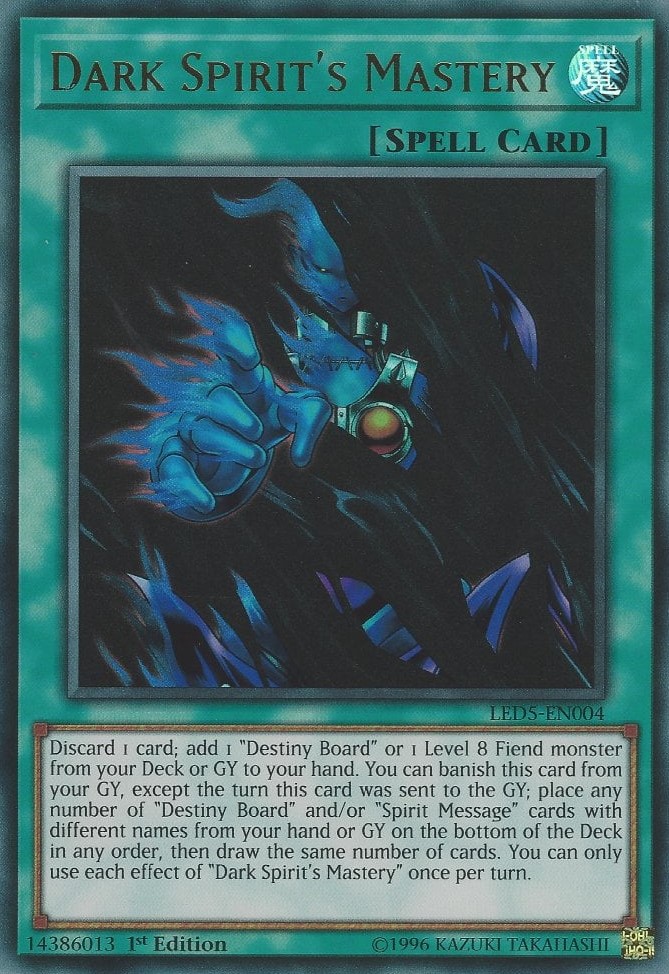Dark Spirits Mastery - LED5-EN004 - Ultra Rare - 1st Edition