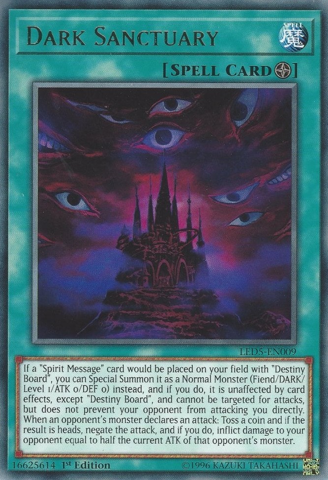 Dark Sanctuary - LED5-EN009 - Rare - 1st Edition