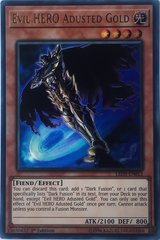 Evil HERO Adusted Gold - LED5-EN013 - Ultra Rare - 1st Edition