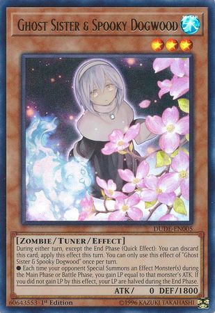 Ghost Sister & Spooky Dogwood (Alternate Art) - DUDE-EN005 - Ultra Rare - 1st Edition