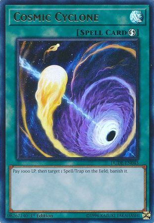 Cosmic Cyclone - DUDE-EN043 - Ultra Rare - 1st Edition