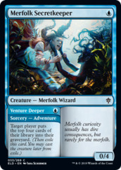 Merfolk Secretkeeper // Venture Deeper - Foil