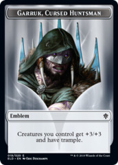 Emblem - Garruk, Cursed Huntsman - Foil