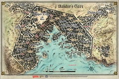 D&D Baldur’s Gate: Descent Into Avernus–Baldur’s Gate Poster Map