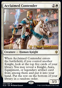 Acclaimed Contender - Foil Prerelease Promo