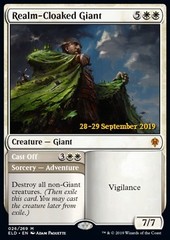 Realm-Cloaked Giant // Cast Off - Foil Prerelease Promo