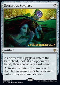 Sorcerous Spyglass - ELD Prerelease - Foil