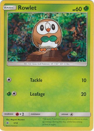 Rowlet - 1/12 - Holo - McDonalds Promo 2017