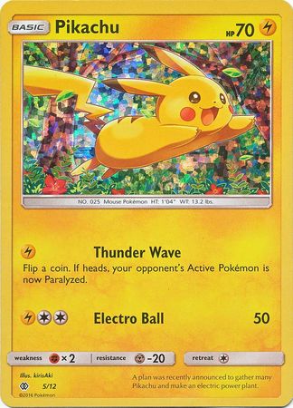 Pikachu - 5/12 - Holo - McDonalds Promo 2017