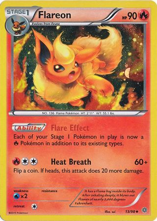 Flareon - 13/98 - Alternate Art Cosmos Holo