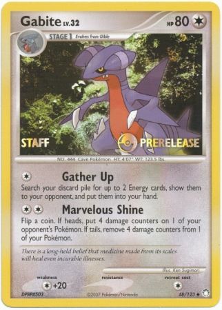 Gabite - 48/123 - Staff Prerelease Promo