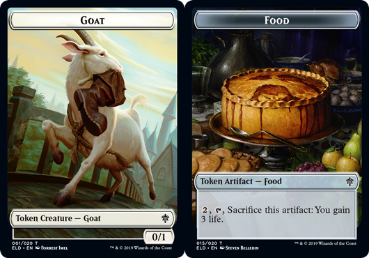 Goat Token // Food Token (015) - Foil Goat Token // Food Token (015) - Foil