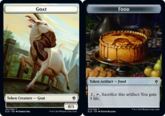 Goat Token // Food Token (015) - Foil