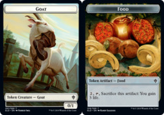 Goat // Food (16) Double-sided Token - Foil