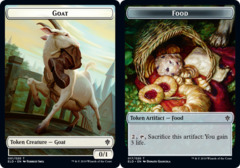 Goat Token // Food Token (017) - Foil