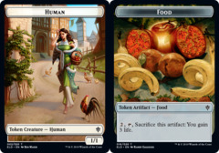 Human // Food (16) Double-sided Token - Foil