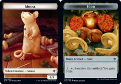 Mouse // Food (16) Double-sided Token - Foil