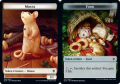 Mouse // Food (17) Double-sided Token - Foil