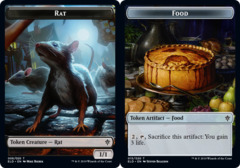 Rat Token // Food Token (015) - Foil