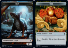 Rat Token // Food Token (016) - Foil