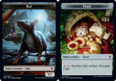 Rat Token // Food Token (017) - Foil