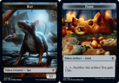 Rat // Food (18) Double-sided Token - Foil