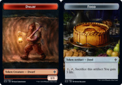 Dwarf // Food (15) Double-sided Token - Foil