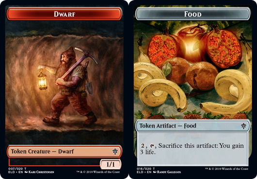 Dwarf Token // Food Token (016) - Foil